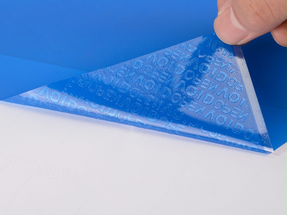 VOID防偽不干膠標(biāo)簽材料